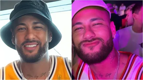 Neymar participando do cruzeiro – Instagram/Péricles e Instagram/ Cela Lopes
