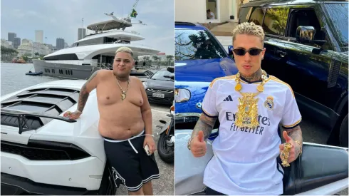 MC Ryan e MC Daniel perderam joias no cruzeiro do Neymar – Fotos: Instagram.
