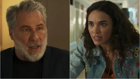 César impede Luna de fazer denúncia contra Pascoal. Reprodução: TV Globo.