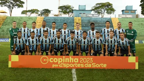 Atletas do Grêmio durante a edição de 2023 da Copa São Paulo de Juniores (Foto: Divulgação/Grêmio)
