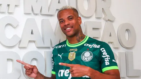 Caio chega como terceiro reforço do ano. Foto: Divulgação / Twitter oficial do Palmeiras.