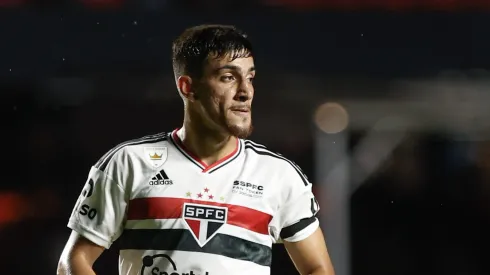 Pedrinho jogador do Sao Paulo durante partida contra o Ituano no estadio Morumbi pelo campeonato Paulista 2023. Foto: Marcello Zambrana/AGIF
