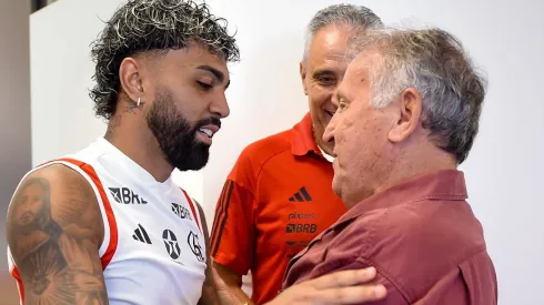 Zico fala sobre Gabigol no Flamengo. Foto: Marcelo Cortes /CRF
