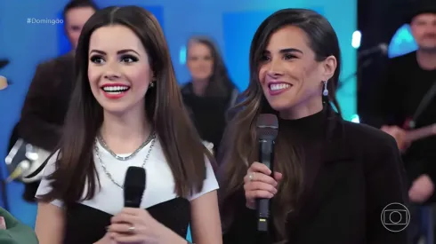 Sandy e Wanessa Camargo juntas em prorama da Globo – Foto: Reprodução/TV Globo 
