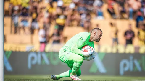  Foto: Pedro Zacchi/AGIF – Weverton falhou em empate do Palmeiras
