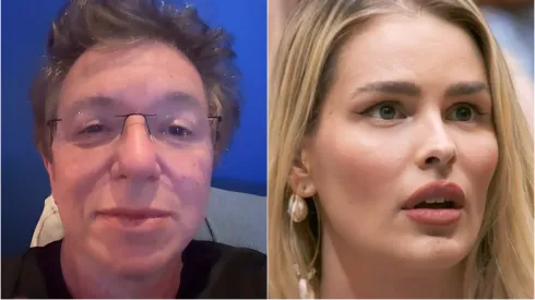 Boninho e Yasmin Brunet – Foto 1: Instagram de Boninho. Foto 2: Reprodução/Rede Globo.
