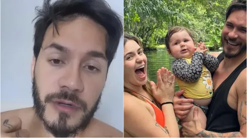 Foto 1: Eliezer no stories do Instagram<br />
Foto 2: Eliezer, Viih Tube e Lua curtindo em Bonito – Fotos: Instagram/Eliezer 
