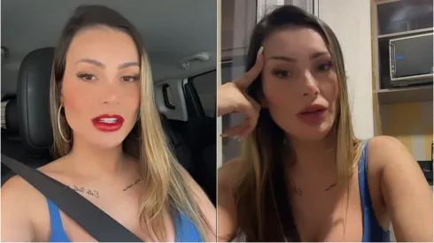 Andressa Urach fala com seguidores – Fotos: Instagram oficial de Andressa Urach.
