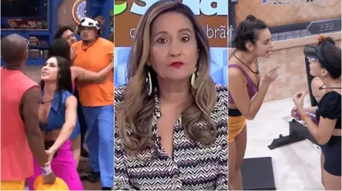 Sonia Abrão repercute tretas do BBB 24 – Foto 1 e 3: Reprodução/Globo | Foto 2: Reprodução/RedeTV
