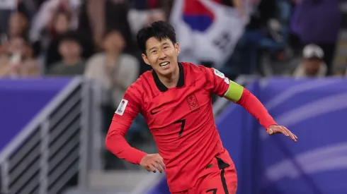 Heung-Min Son, da Coreia do Sul, em partida contra a Austrália, nas quartas de final da Copa da Ásia (Foto: Lintao Zhang/Getty Images)