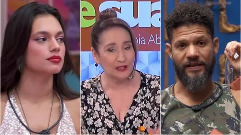 Alane, Sonia Abrão e Juninho – Foto: Reprodução/TV Globo e Reprodução/Rede TV
