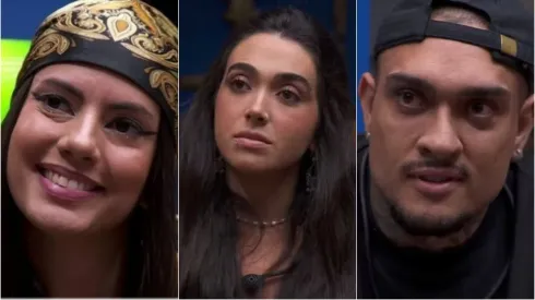Fernanda, Giovanna e MC Bin Laden, eliminados do BBB 24. Fotos: Reprodução/Globo
