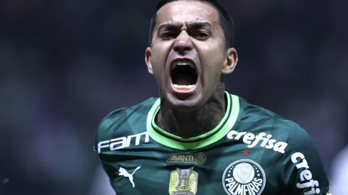 Dudu, comemora gol feito pelo Palmeiras – Foto: Marcello Zambrana/AGIF

