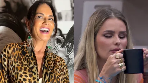 Luiza revela preocupação com Yasmin Brunet no BBB. Reprodução: Instagram/Luiza Brunet. Reprodução: TV Globo.
