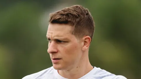 Julio Furch, atacante do Santos
Foto: Reinaldo Campos/AGIF