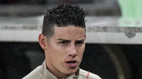 James Rodriguez jogador do Sao Paulo durante partida contra o Flamengo no estadio Maracana pelo campeonato Brasileiro A 2023. Foto: Thiago Ribeiro/AGIF
