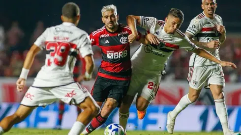 Arrascaeta do Flamengo. Foto: Miguel Schincariol/Getty Images