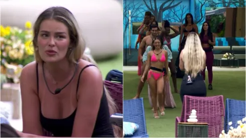 Yasmin e a casa desfilando pra ela no BBB 24. Reprodução/Globo
