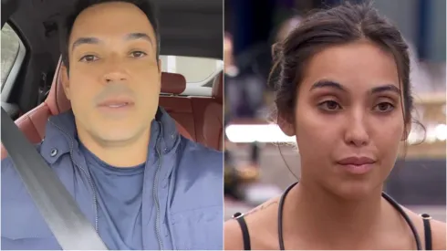 Registro do vídeo do pai de Vanessa e Vanessa Lopes quando ainda estava no BBB 24 – Fotos: Instagram/ Alisson Ramalho e Reprodução/TV Globo
