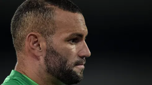 Weverton recebe decisão no Palmeiras – Foto: Thiago Ribeiro/AGIF