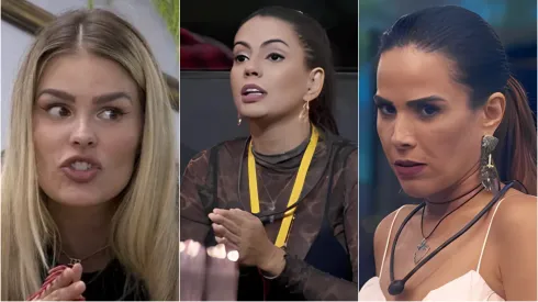 Yasmin Brunet, Wanessa Camargo e Fernanda no BBB 24 – Fotos: Reprodução/Rede Globo.
