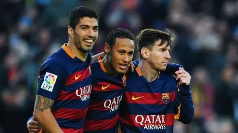 Suárez, Neymar e Messi. Foto: David Ramos/Getty Images 
