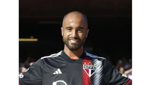 Foto: Miguel Schincariol/Getty Images – Lucas Moura, jogador do São Paulo
