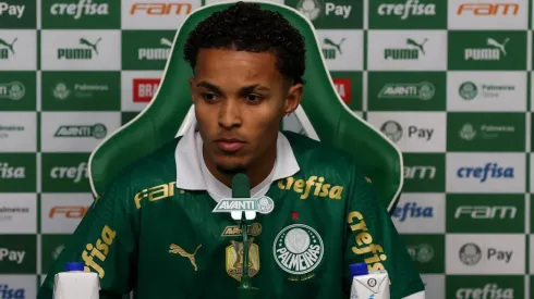 Lázaro somou poucos minutos pelo Palmeiras sob o comando de Abel – Foto: Cesar Greco/Palmeiras/by Canon

