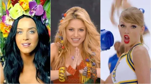 Clipes da Ketty Perry, Shakira e Taylor Swift são alguns dos mais vistos – Foto: Reprodução
