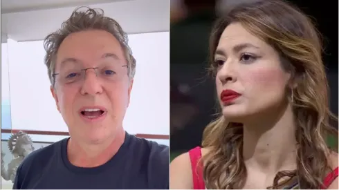 Boninho e Beatriz – Foto 1: Instagram de Boninho. Foto 2: Reprodução/Rede Globo.
