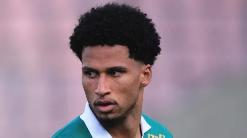 SP - BARUERI - 24/02/2024 - PAULISTA 2024, PALMEIRAS X MIRASSOL - Murilo jogador do Palmeiras durante partida contra o Mirassol no estadio Arena Barueri pelo campeonato Paulista 2024. Foto: Ettore Chiereguini/AGIF