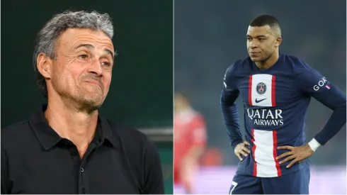 Luis Henrique e Mbappé – Foto 1: Stu Forster/Getty Images; Foto 2: Alex Grimm/Getty Images.