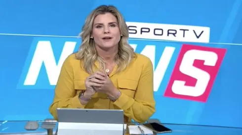 Foto: Reprodução/ SporTV – Janaina Xavier criticou Ana Thaís Matos pela resposta ao pronunciamento de Cuca
