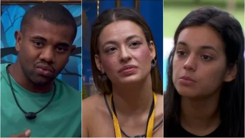 Davi, Beatriz e Alane no BBB 24. Reprodução/Globo
