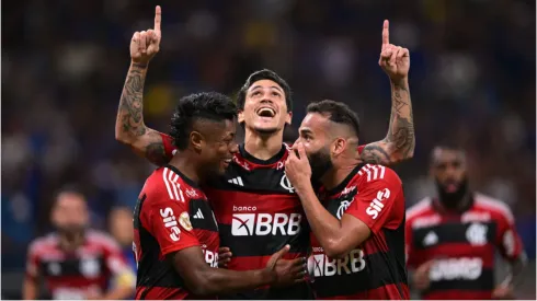 Jogadores do Flamengo – Foto:  Pedro Vilela/Getty Images
