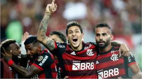 Jogadores do Flamengo – Foto: Wagner Meier/Getty Images
