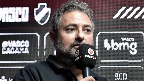 O diretor de futebol Alexandre  Mattos na apresentação do atacante Clayton, em São Januário, no dia 14/03/2024. 
