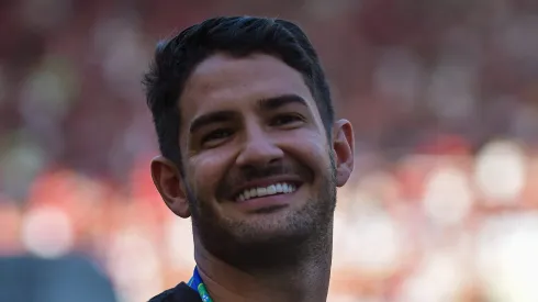 RJ – RIO DE JANEIRO – 17/09/2023 – COPA DO BRASIL 2023, FLAMENGO X SAO PAULO -Alexandre Pato jogador do Sao Paulo antes da partida contra o Flamengo no estadio Maracana pelo campeonato Copa do Brasil 2023. Foto: Thiago Ribeiro/AGIF
