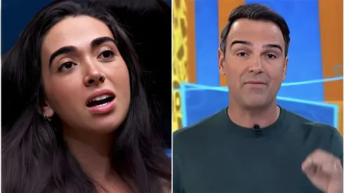 Giovanna questiona reação de Tadeu – Reprodução/TV Globo
