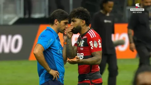 Abel Ferreira gostaria de contar com Gabigol, do Flamengo, em seu time – Foto: Reprodução/Premiere
