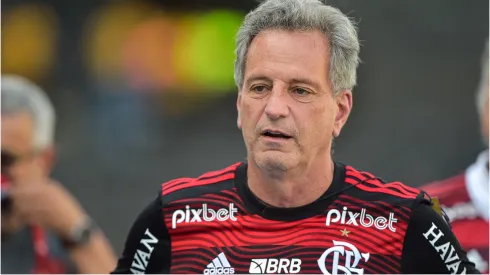 O presidente do Flamengo conduz reuniões para novo estádio. Thiago Ribeiro/AGIF.
