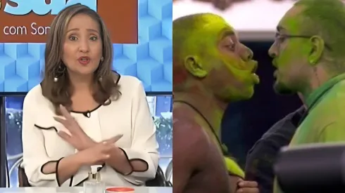 Sonia Abrão opina sobre briga entre Davi e MC Bin Laden – Foto 1:  Reprodução/Rede TV | Foto 2: Reprodução/Globo
