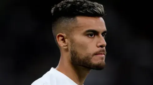 Fausto Vera defendendo o Corinthians em partida durante o Campeonato Brasileiro de 2023. Foto: Rodrigo Coca/Ag.Corinthians 
