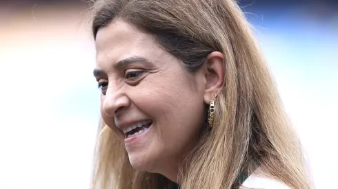 Leila Pereira, presidente do Palmeiras. 
