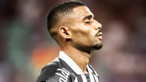 Joaquim durante partida do Santos no Campeonato Paulista de 2024. Foto: Raul Baretta/Santos FC