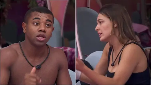 Davi e Beatriz trocam opiniões sobre Giovanna e Fernanda antes da formação de mais um paredão  – Reprodução/ Rede Globo
