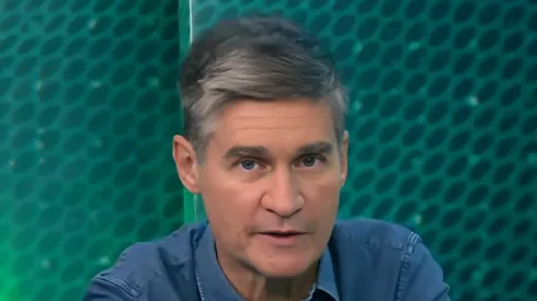 Fábio Piperno durante programa da Jovem Pan. Jornalista analisa time do Verdão. Foto: Reprodução/ Youtube