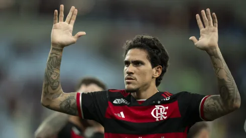 Pedro, atacante do Flamengo em jogo do Campeonato Carioca. Foto: Jorge Rodrigues/AGIF
