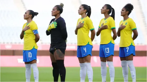 Jogadoras da Seleção Brasileira Feminina de Futebol – Foto:Koki Nagahama/Getty Images
