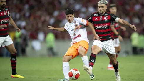 Yago jogando no Maracanã, pelo Nova Iguaçu, contra o Flamengo, na final do Campeonato Carioca. Foto: Jorge Rodrigues/AGIF
